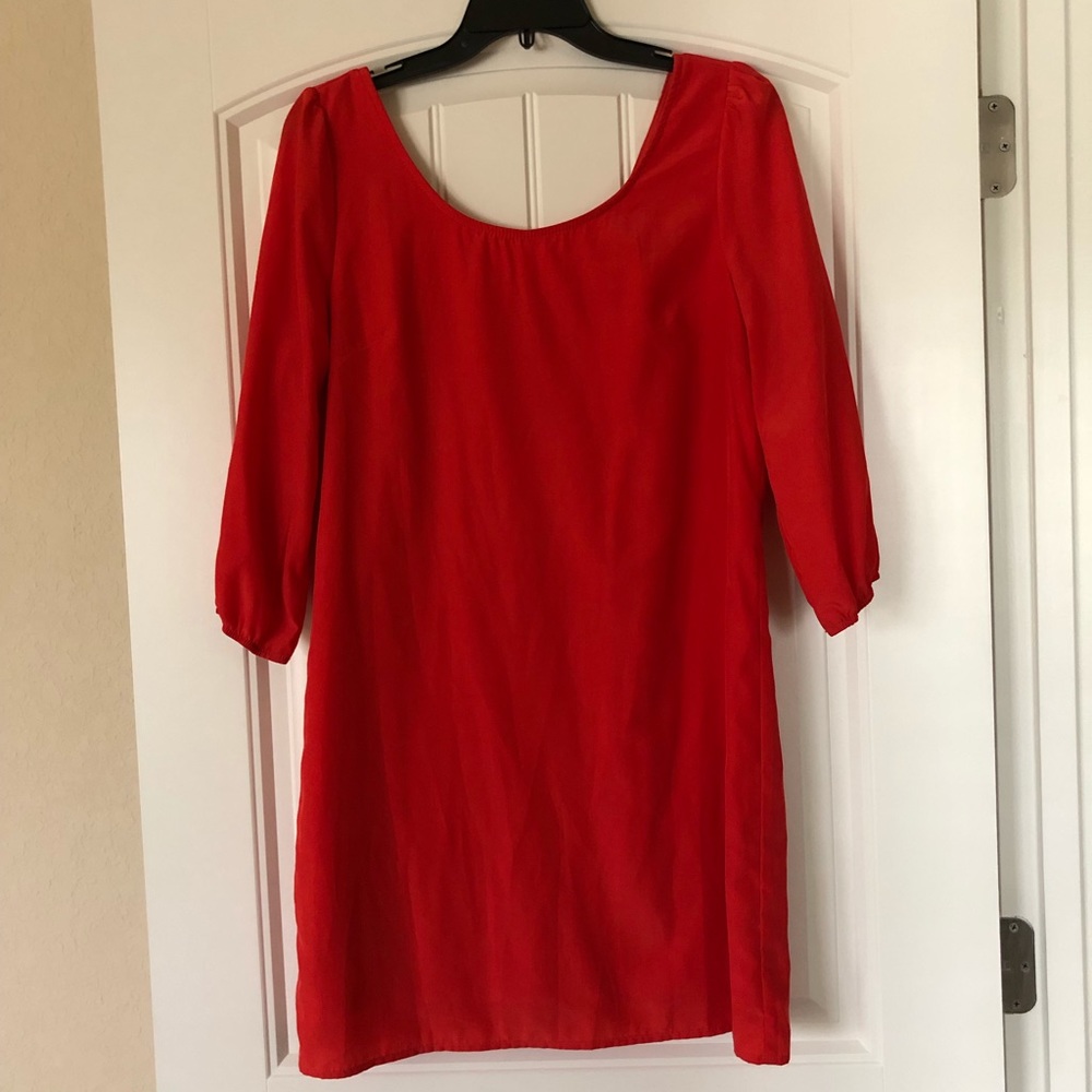 Orange 3/4 Sleeve dress